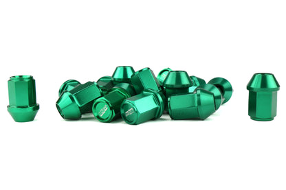 KICWKIZ3E Project Kics Leggdura Racing Lugnuts W/ Laser Logo - 2015+ WRX / STI / 2013+ FT86 / 2014+ Forester-Green,