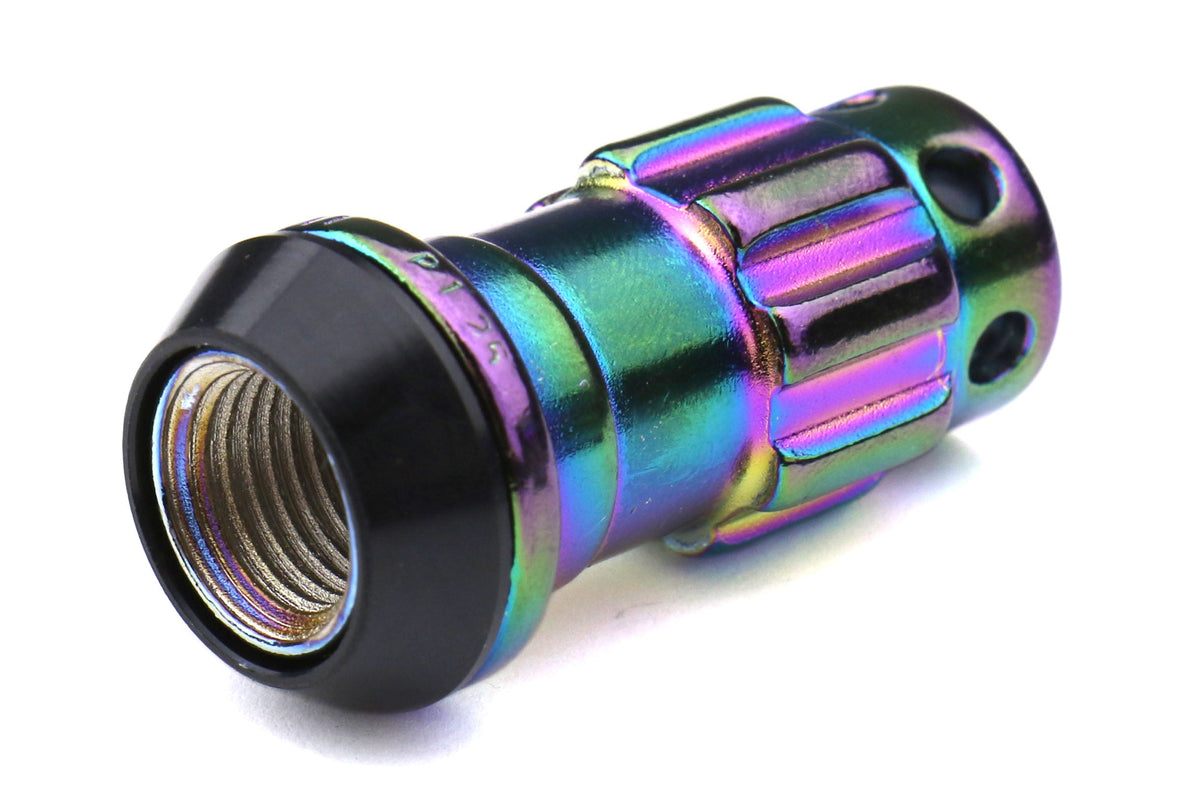 KICWRIA13NK Project Kics R40 Iconix With Aluminum Cap and Locks - 2015+ WRX / STI / 2013+ FT86 / 2014+ Forester -Neo Chrome,