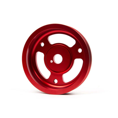 GRM095024 GrimmSpeed Lightweight Crank Pulley - 2015+ WRX / 2013+ BRZ-Red,