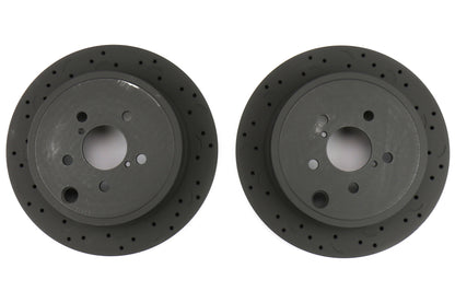 Hawk Talon Cross Drilled and Slotted Rear Rotor Pair - 2013-2016 Scion FR-S / 2013-2020 Subaru BRZ / 2017-2019 Toyota 86