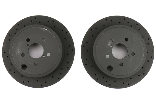 Hawk Talon Cross Drilled and Slotted Rear Rotor Pair - 2013-2016 Scion FR-S / 2013-2020 Subaru BRZ / 2017-2019 Toyota 86