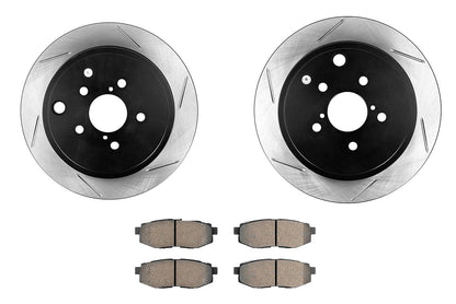 Stoptech Street Axle Pack Slotted Rear - 2013-2016 Scion FR-S / 2013-2020 Subaru BRZ / 2017-2019 Toyota 86