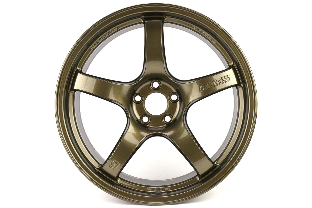 GRAWGCRX38DAGP Rays Gram Lights 57CR Almite Gold 18x9.5 +38 - 2013+ FR-S / BRZ / 86 / 2014+ Forester,