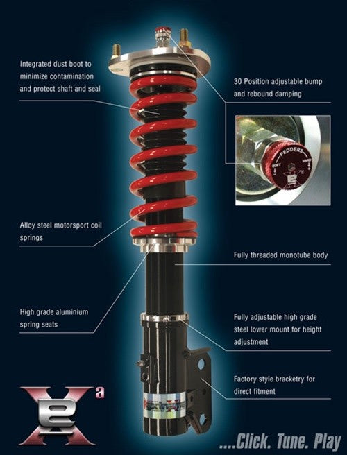 PED160083 Pedders Extreme XA Coilover Kit - 2013+ FT86,