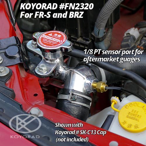 KOYFN2320 Koyorad All Aluminum Radiator Filler Neck  - 2013+ FR-S / BRZ / 86,