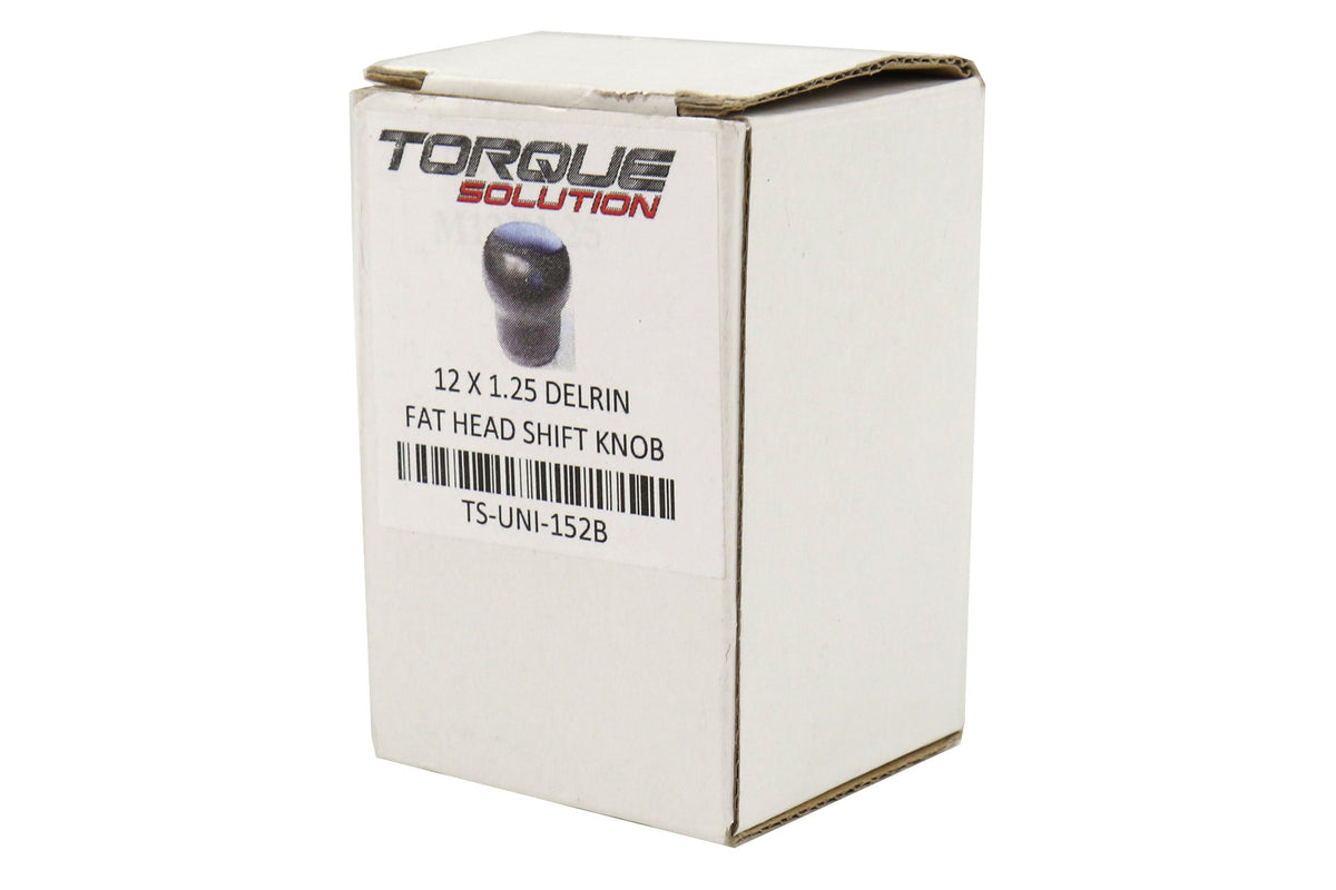 TQSTS-UNI-152B Torque Solution MT Fat Head Derlin Shift Knob - 2015+ WRX / 2015+ STI / 2013+ FT86 / 2014+ Forester-Black,