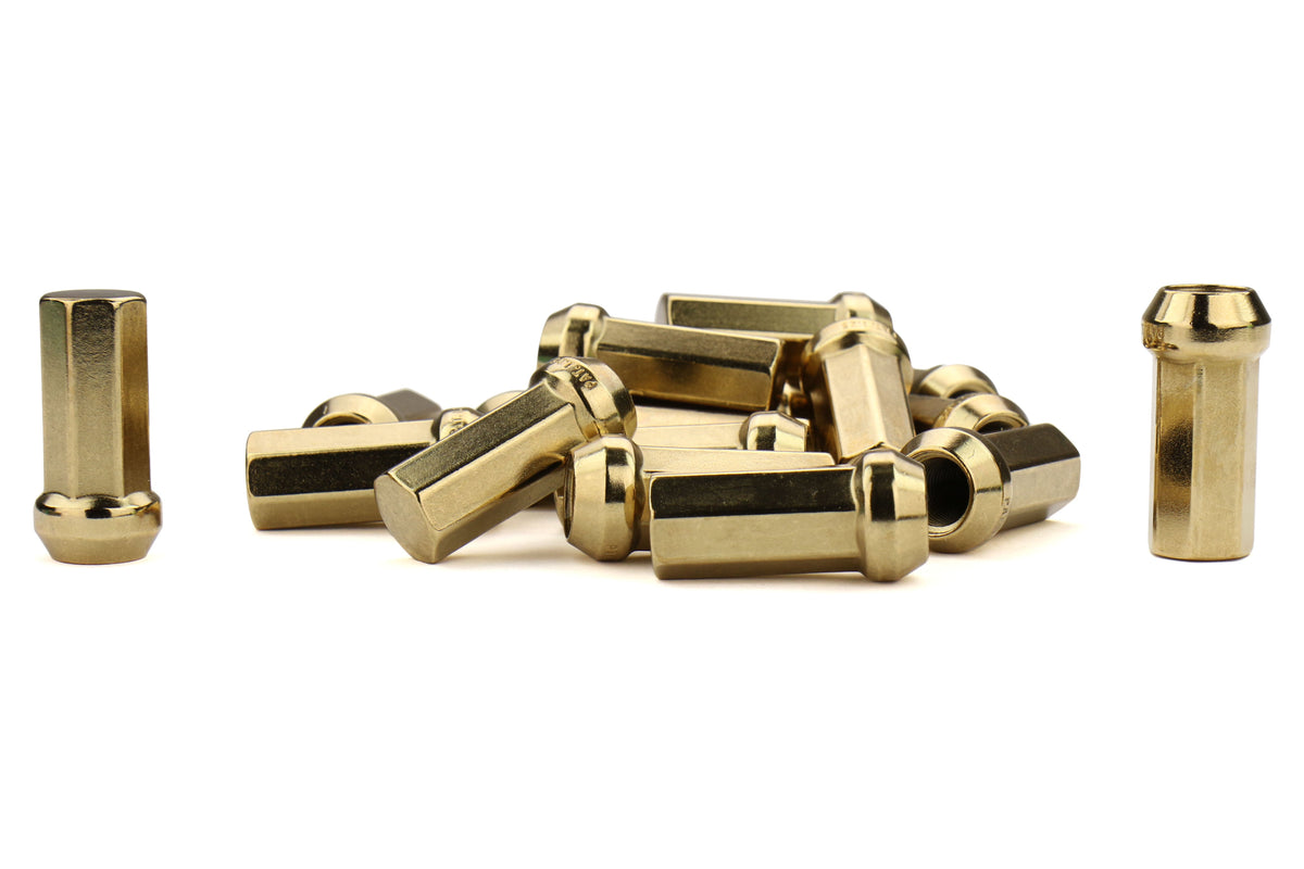KICWHPF3GO42 Project Kics Kyokugen Closed End Lugnut (Gold) - 2015+ WRX / STI / 2013+ FT86-42mm,