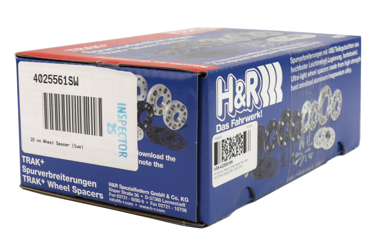 HRS4025561SW H&R Trak+ 20mm Spacer - 2013+ FT86 (Black),