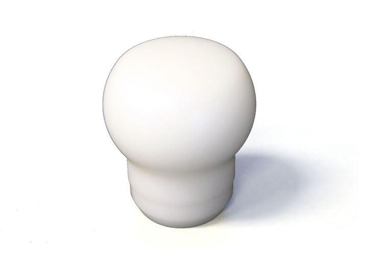 TQSTS-UNI-152BW Torque Solution MT Fat Head Derlin Shift Knob - 2015+ WRX / 2015+ STI / 2013+ FT86 / 2014+ Forester-White,