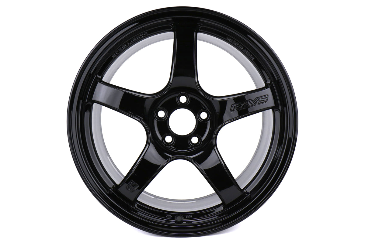 GRAWGCRQ38DGBP Rays Gram Lights 57CR Glass Black 17x9 +38 - 2013+ FR-S / BRZ / 86 / 204+ Foresterx4,