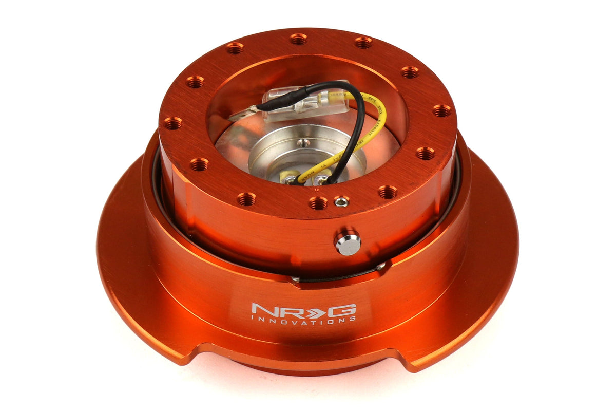 NRGSRK-250OR NRG Generation 2.5 Quick Release Steering Wheel Adaptor : Orange Body / Orange Ring (SRK-250OR),