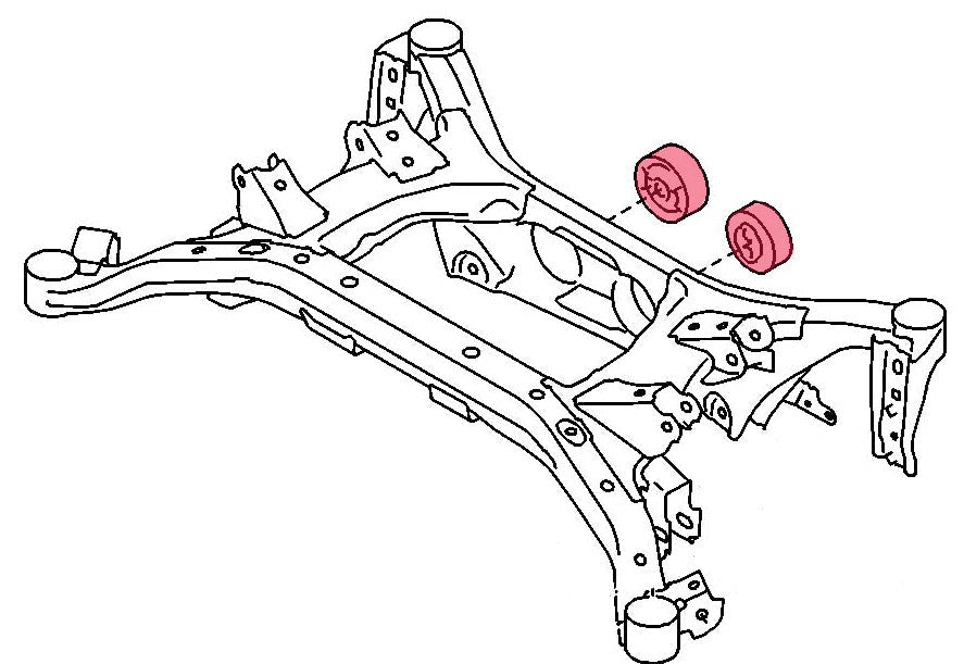 MGRMRS-SC-0603 Megan Racing Rear Differential Bushings - 2013+ FT86,