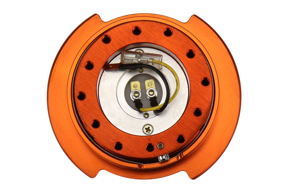 NRGSRK-250OR NRG Generation 2.5 Quick Release Steering Wheel Adaptor : Orange Body / Orange Ring (SRK-250OR),