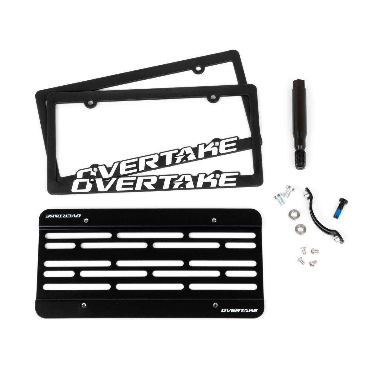 OVERTAKE MaxxAdjust License Plate Relocation Kit - 2018-2026 WRX / 2018-2021 STI / 2018-2025 Crosstrek / 2013-2027 BRZ / FRS / 86 / 2017-2024 Impreza