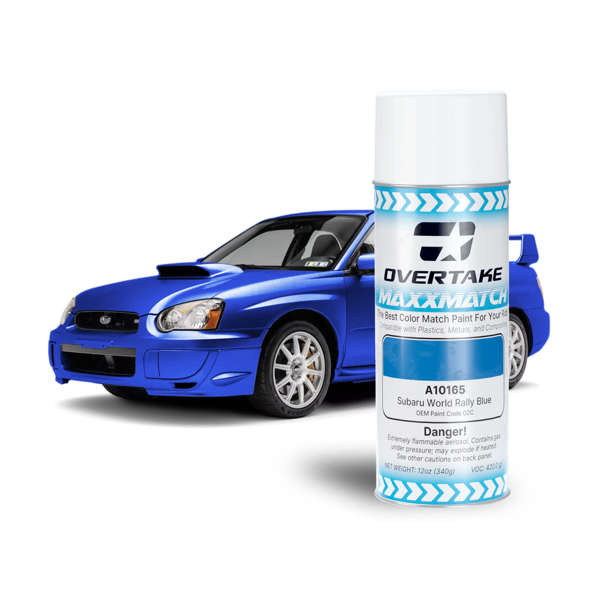 OVERTAKE MaxxMatch Paint - Subaru World Rally Blue O2C 12oz. Can