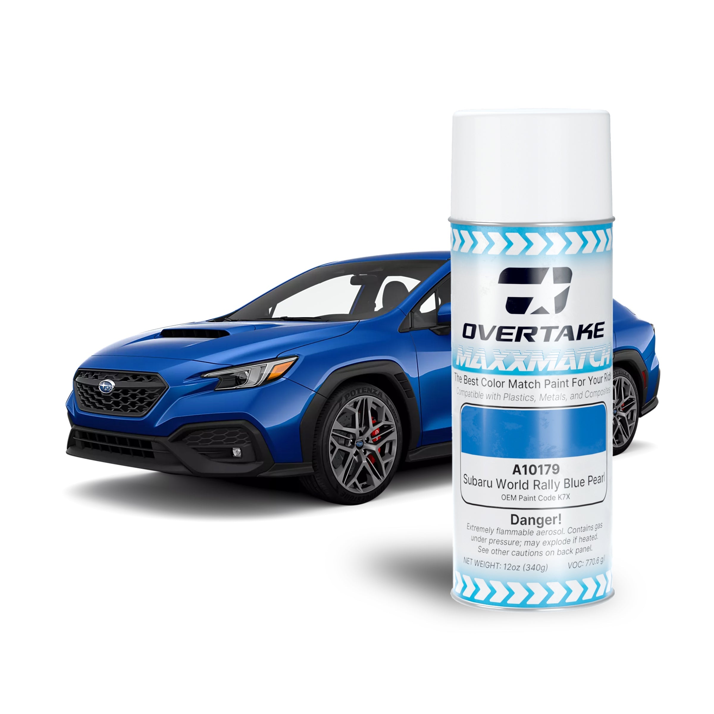 OVERTAKE MaxxMatch Paint - Subaru World Rally Blue Pearl K7X 12oz. Can ...