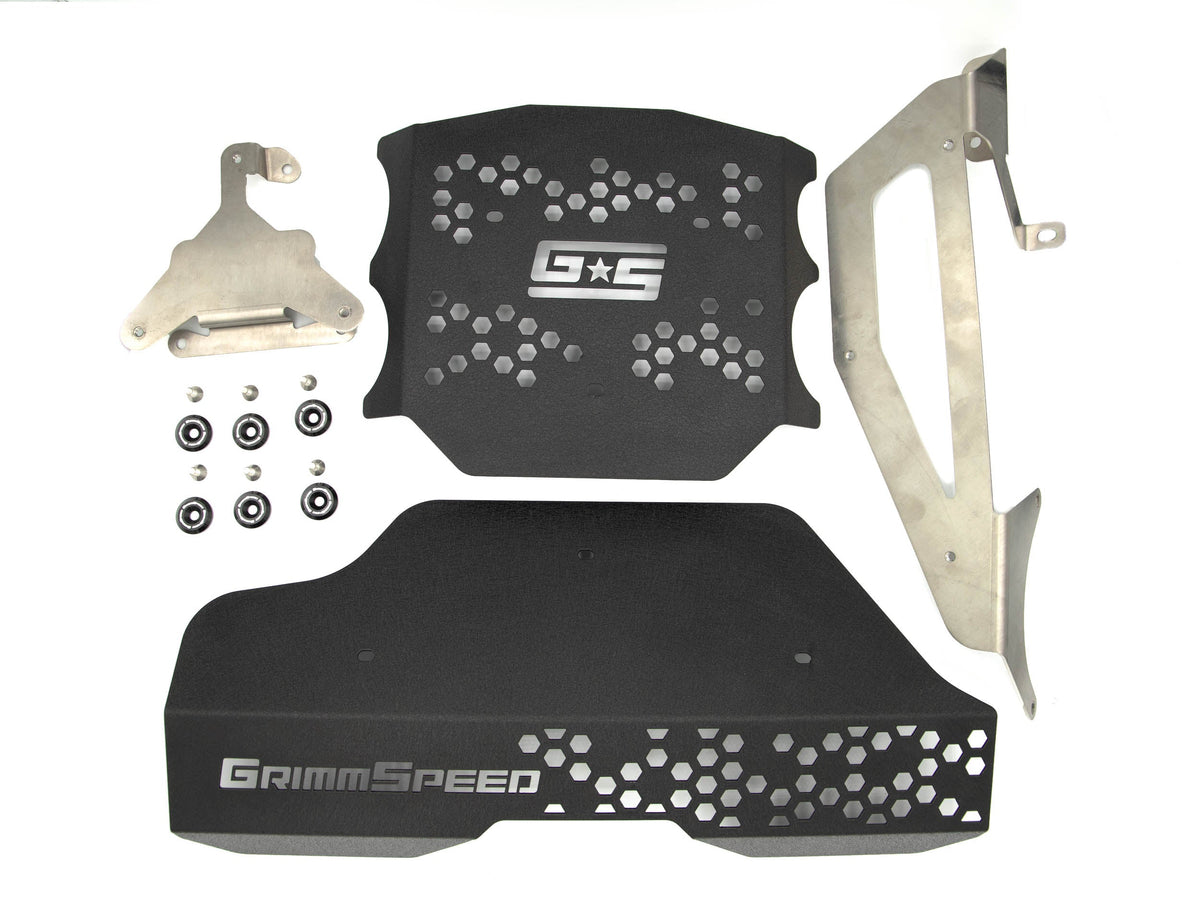 GrimmSpeed 2nd Gen Pulley & Engine Cover Kit (Black) - 2022-2025 Subaru BRZ / Toyota GR86