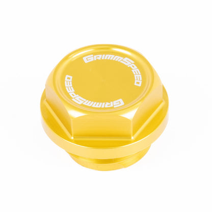 GrimmSpeed V2 Bolt Oil Cap - Gold - Subaru Universal