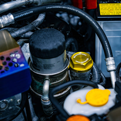 GrimmSpeed V2 Bolt Oil Cap - Gold - Subaru Universal