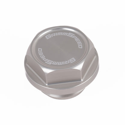 GrimmSpeed V2 Bolt Oil Cap - Silver - Subaru Universal