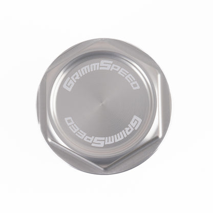 GrimmSpeed V2 Bolt Oil Cap - Silver - Subaru Universal
