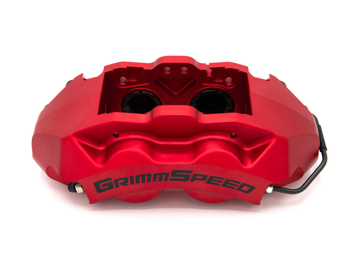 GrimmSpeed 4-Piston Brake Caliper Kit (340mm Rotor) - Red - 2013-2025 Scion FR-S / Subaru BRZ / Toyota GR86