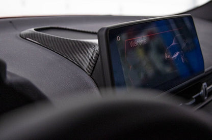 OLM LE Carbon Fiber Center Speaker Cover - 2020 Supra