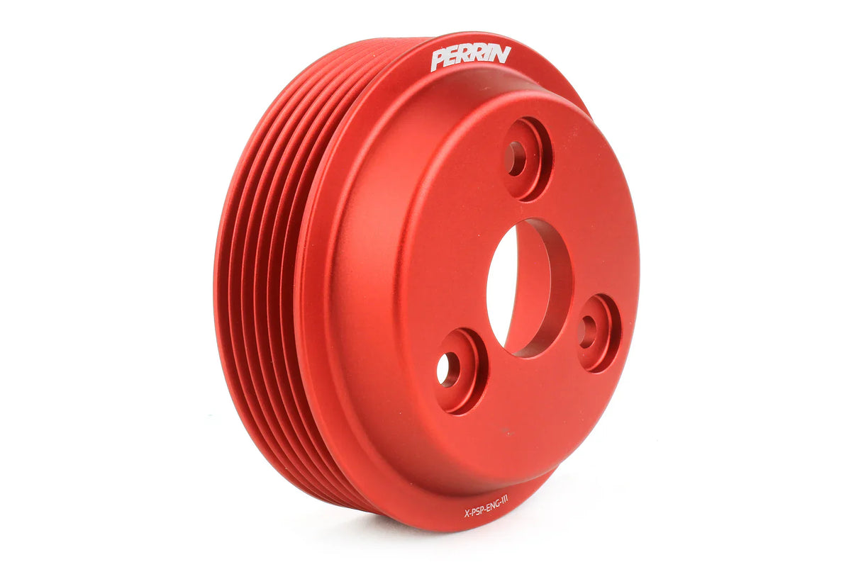PERRIN Lightweight Water Pump Pulley - Red 2022-2025 Subaru BRZ / Toyota GR86