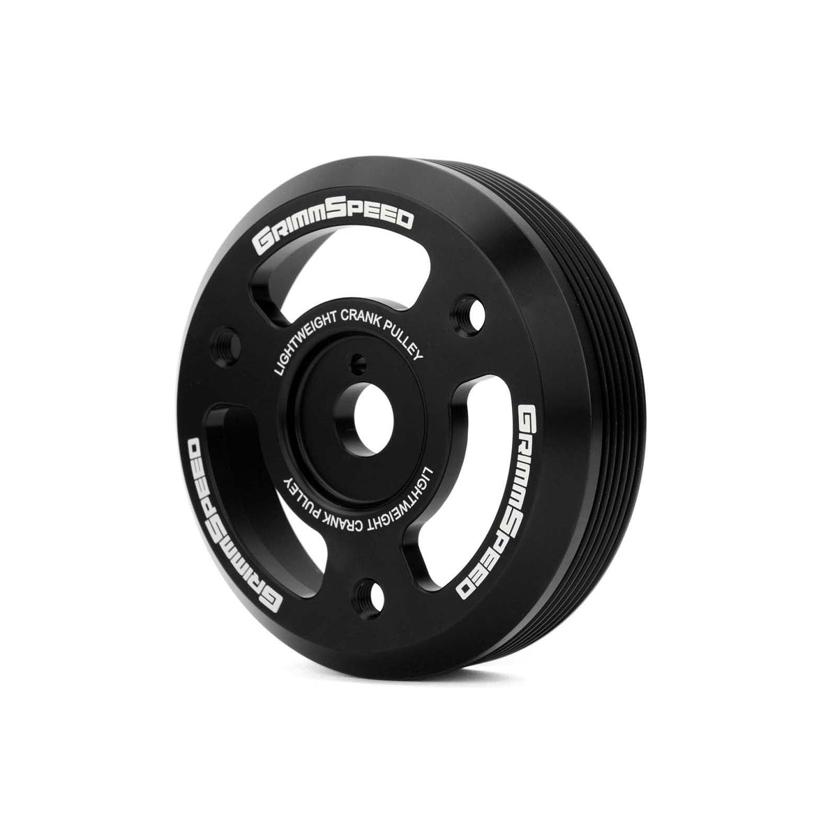 GRM095023 GrimmSpeed Lightweight Crank Pulley - 2015+ WRX / 2013+ BRZ-Black,