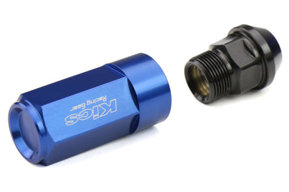 KICWCL5313U Project Kics Leggdura Racing Shell Type Lug Nut 53mm (Closed-End) - 2015+ WRX / 2015+ STI / 2013+ FT86-Blue,