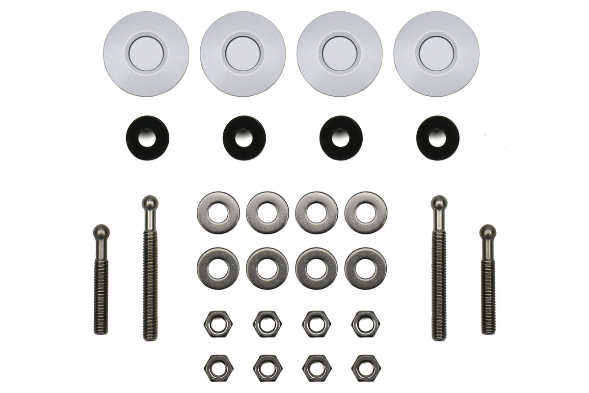 MOVFT86-QRKWH Move Over Racing Bumper Quick Release Kit - 2013+ FT86-White,