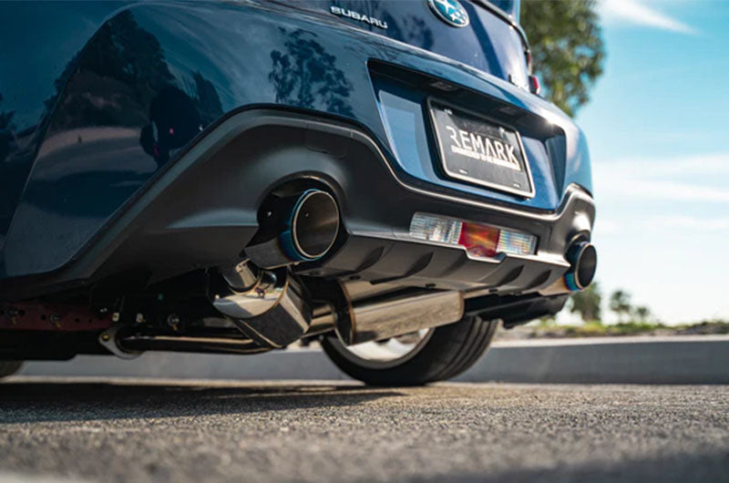REMRK-C2063T-04T REMARK Elite Spec Cat-Back Exhaust Burnt Stainless Tip Cover - 2022+ Subaru BRZ / 2022+ Toyota GR86,