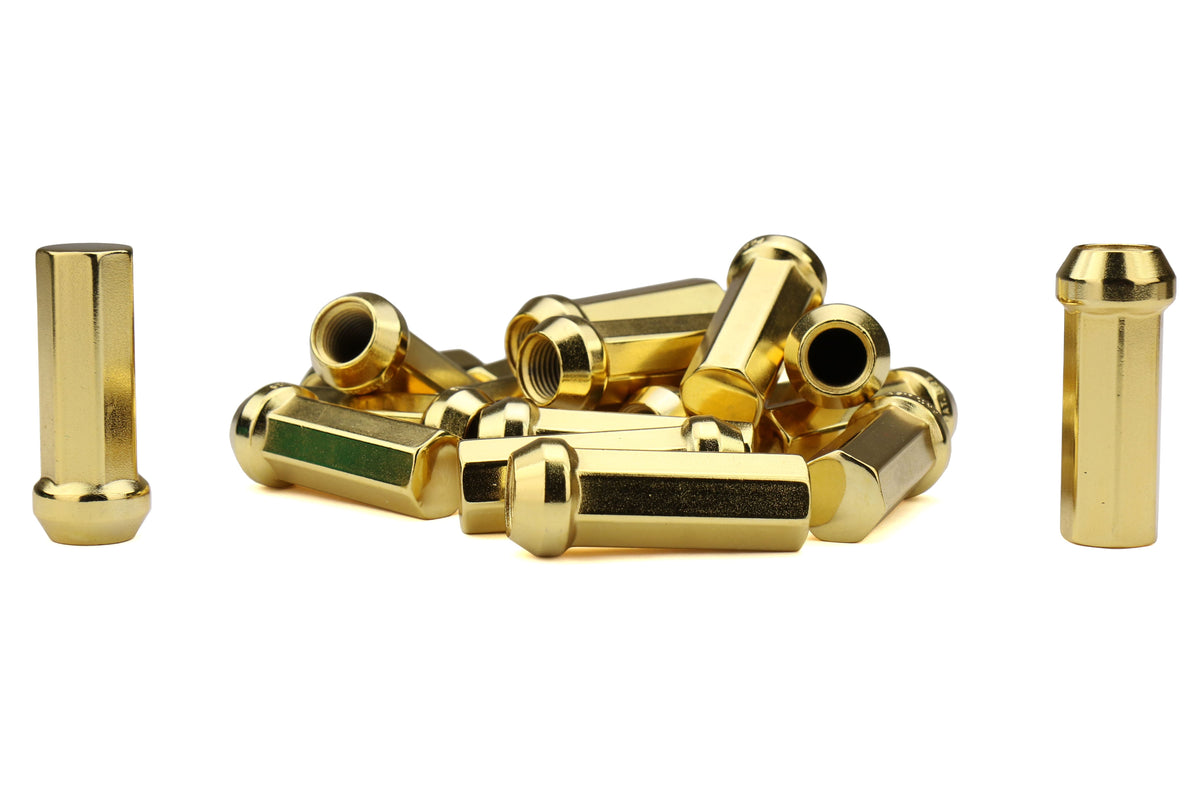 KICWHPF3GO50 Project Kics Kyokugen Closed End Lugnut (Gold) - 2015+ WRX / STI / 2013+ FT86-50mm,