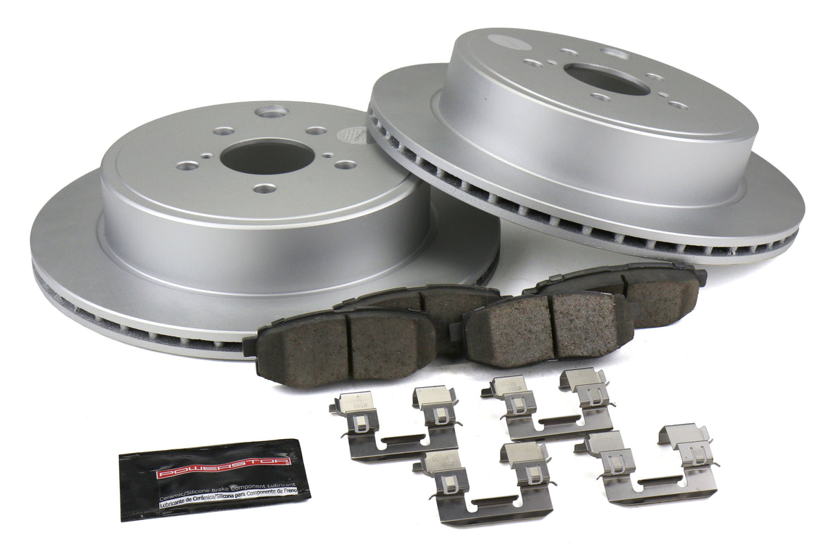 POWCRK5883 Power Stop Z17 Evolution Coated Rear Brake Kit - 2013-2021 FRS / BRZ / 86,