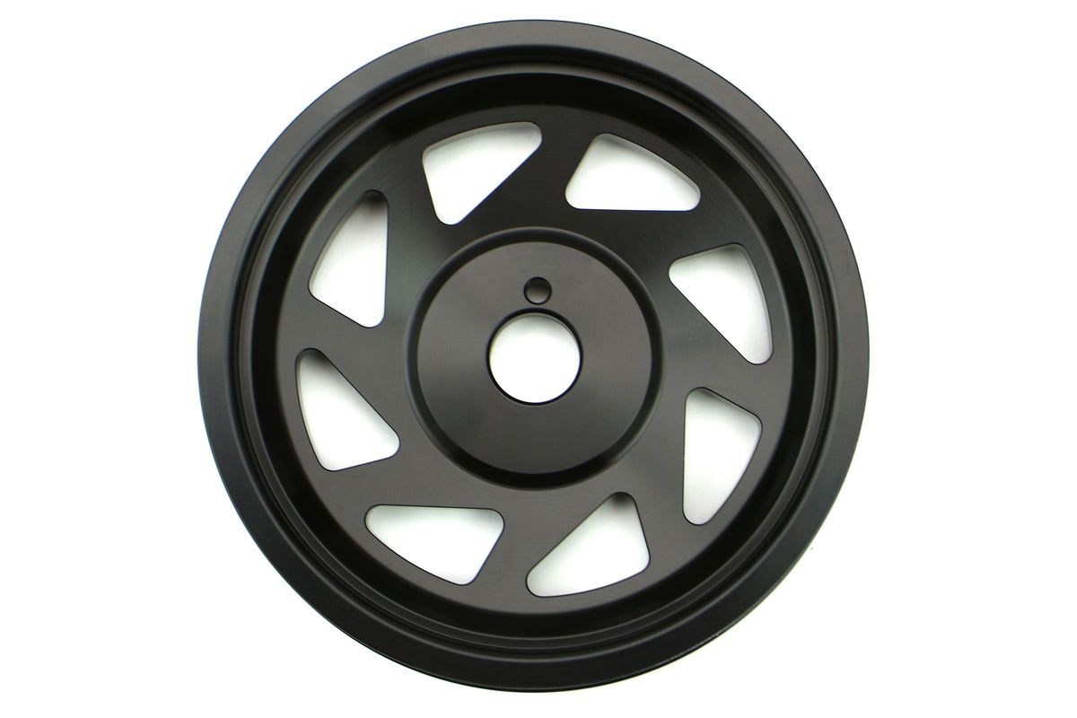 PERPSP-ENG-101BK Perrin Lightweight Crank Pulley (Black) - 2015+ WRX / 2013+ FT86,