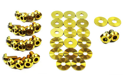DSBSUB-008-TI-GLD Dress Up Bolts Partial Engine Bay Hardware Kit - 2013+ FT86-Gold,