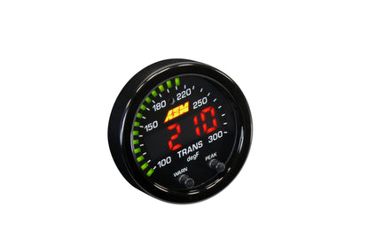 AEM X-Series 100-300F Temperature Gauge - Black Bezel / Black Face - Universal