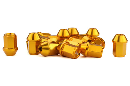 KICWKIZ3O Project Kics Leggdura Racing Lugnuts W/ Laser Logo - 2015+ WRX / STI / 2013+ FT86 / 2014+ Forester-Gold,
