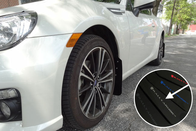 RALMF23-UR-BLK/SIL Rally Armor Mud Flaps (Silver) - 2013+ BRZ,