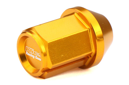 KICWKIZ3O Project Kics Leggdura Racing Lugnuts W/ Laser Logo - 2015+ WRX / STI / 2013+ FT86 / 2014+ Forester-Gold,