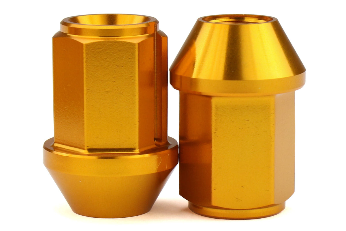 KICWKIZ3O Project Kics Leggdura Racing Lugnuts W/ Laser Logo - 2015+ WRX / STI / 2013+ FT86 / 2014+ Forester-Gold,