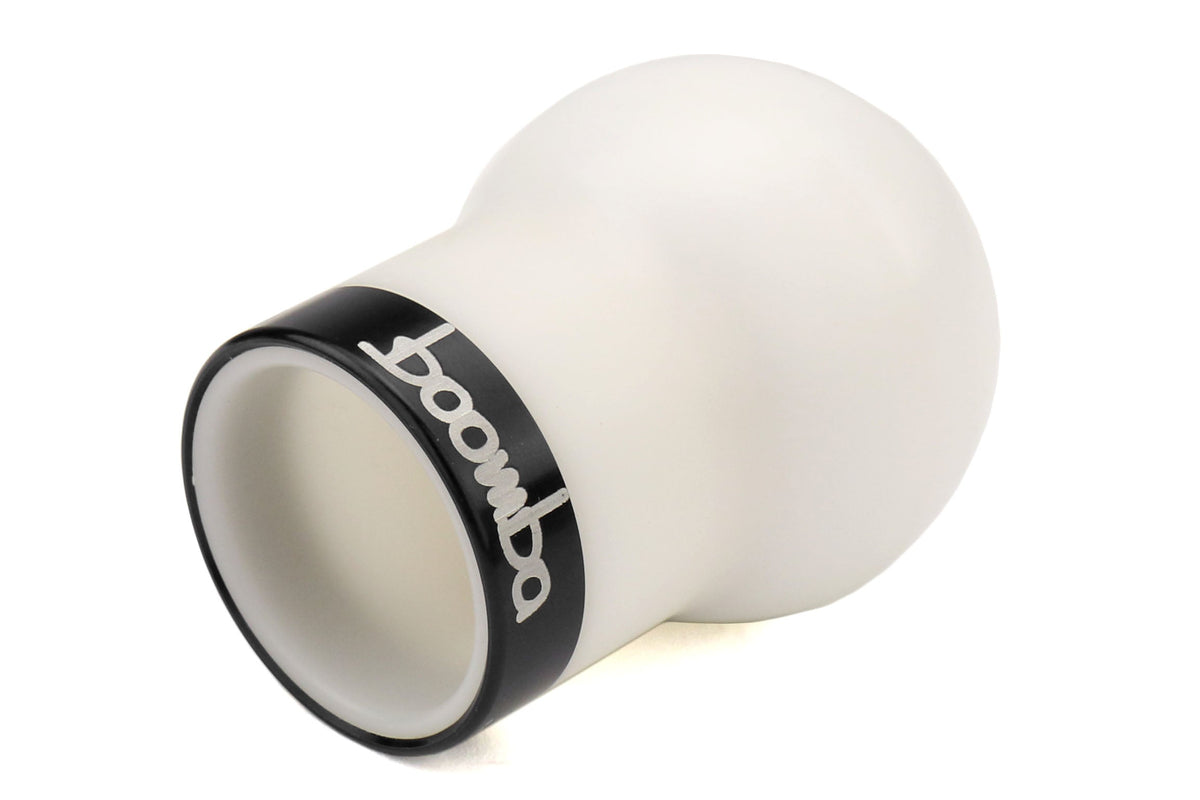BBA31000090101 Boomba Racing White Delrin Weighted Shift Knob  - 2015+ WRX / 2015+ STI / 2014+ Forester-Black,