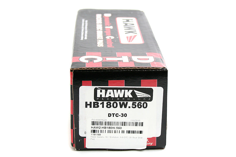 Hawk DTC-30 Rear Brake Pads - Subaru Models (inc. 2004-2017 Subaru STI)