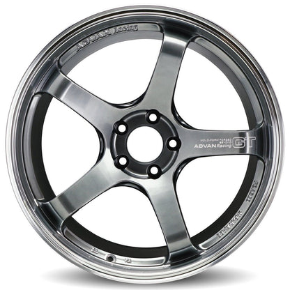 Advan GT Beyond Machining and Racing Hyper Black 19x8.5 +45 5x100 (Single Wheel) - 2013-2024 Subaru BRZ / Scion FR-S / Toyota GR86 / 2014-2018 Subaru Forester