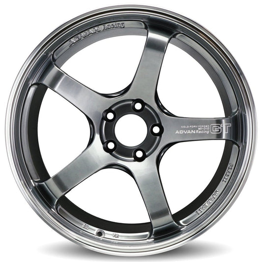 Advan GT Beyond Machining and Racing Hyper Black 19x8.5 +45 5x100 (Single Wheel) - 2013-2024 Subaru BRZ / Scion FR-S / Toyota GR86 / 2014-2018 Subaru Forester