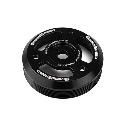 GRM095023 GrimmSpeed Lightweight Crank Pulley - 2015+ WRX / 2013+ BRZ-Black,