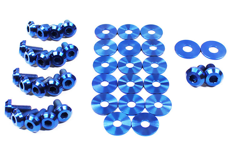 DSBSUB-008-TI-BLU Dress Up Bolts Partial Engine Bay Hardware Kit - 2013+ FT86-Blue,