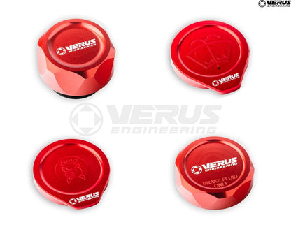 Verus Engineering EngineBayCapKit Red - 2013-2021 Scion FRS / Subaru BRZ / Toyota 86 / 2015-2021 Subaru WRX