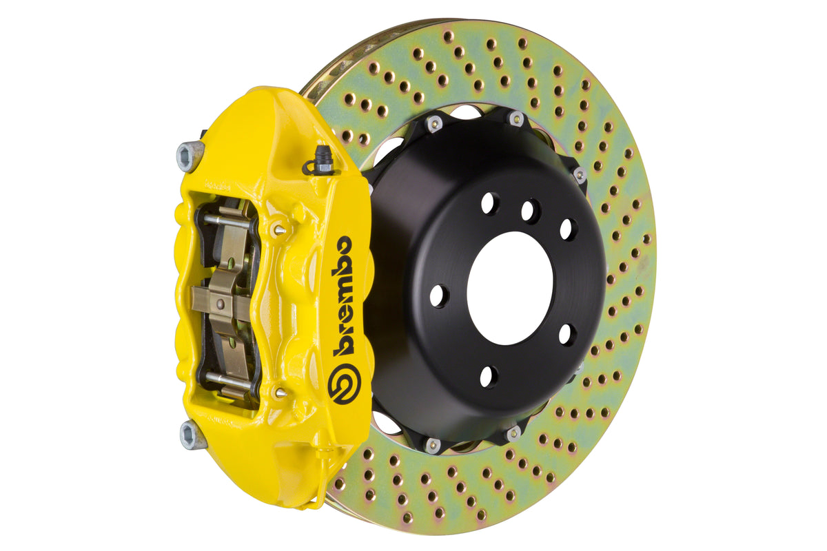 BRE2P1.8042A5 Brembo GT 4 Piston Rear BBK Slotted or Drilled - 2013+ FR-S / BRZ / 86-Yellow-Drilled,