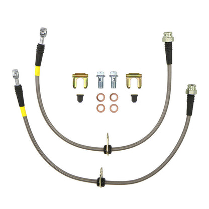FactionFab Rear Stainless Steel Brake Lines Subaru 2008-2017 STI / 2013-2020 BRZ / 2013-2016 FR-S / 2017-2020 86